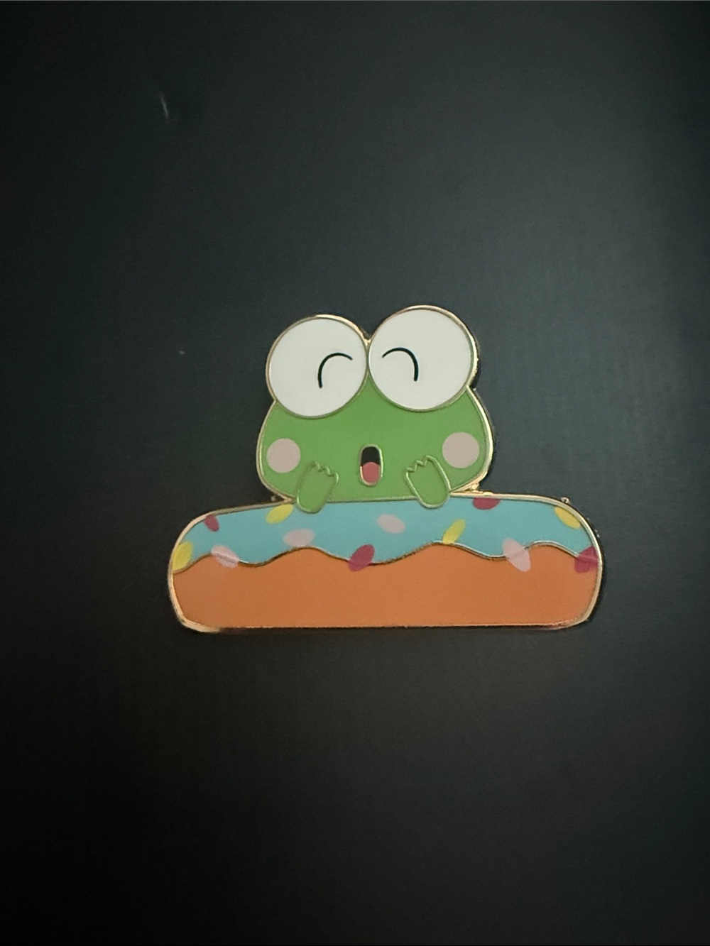 Buy 5 for 10$❗️Keroppi Enamel Pin with Colorful Donut Float